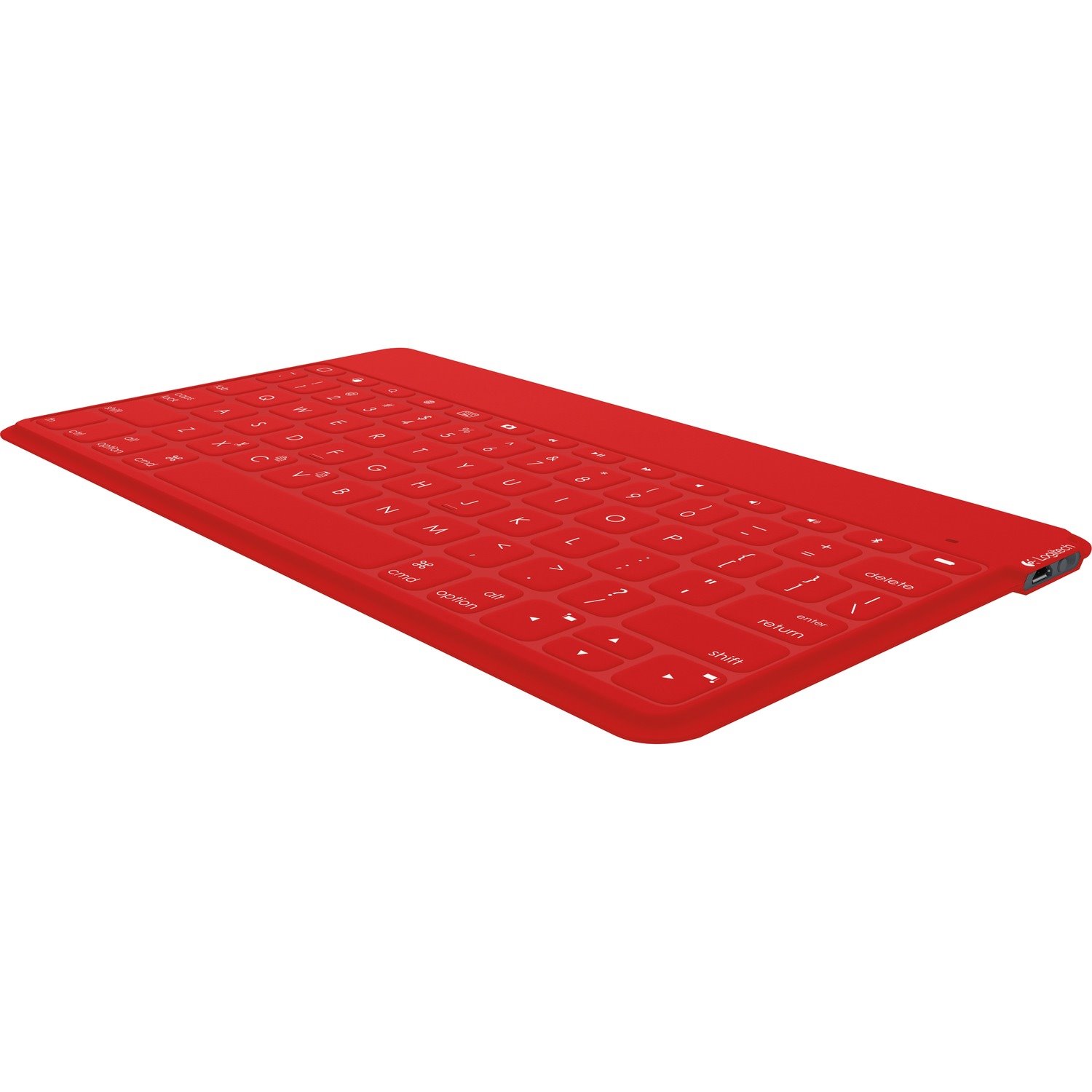 Logitech Keys-To-Go Keyboard - Wireless Connectivity - Red