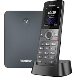 Yealink W73P IP Phone - Cordless - Corded - DECT - Wall Mountable, Desktop - Space Gray