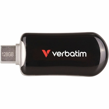 Verbatim Plectra 128 GB USB 3.2 (Gen 1) Type C Flash Drive - Black