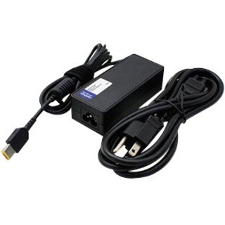 AddOn Lenovo 0B47455 Compatible 65W 20V at 3.25A Black Slim Tip Laptop Power Adapter and Cable