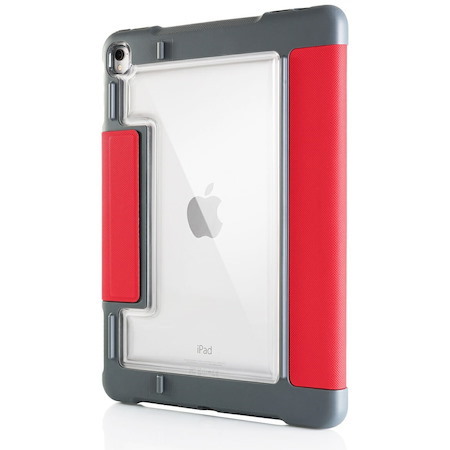 STM Goods Dux Plus Duo Carrying Case for 10.5" Apple iPad Air (3rd Generation), iPad Pro - Transparent, Red
