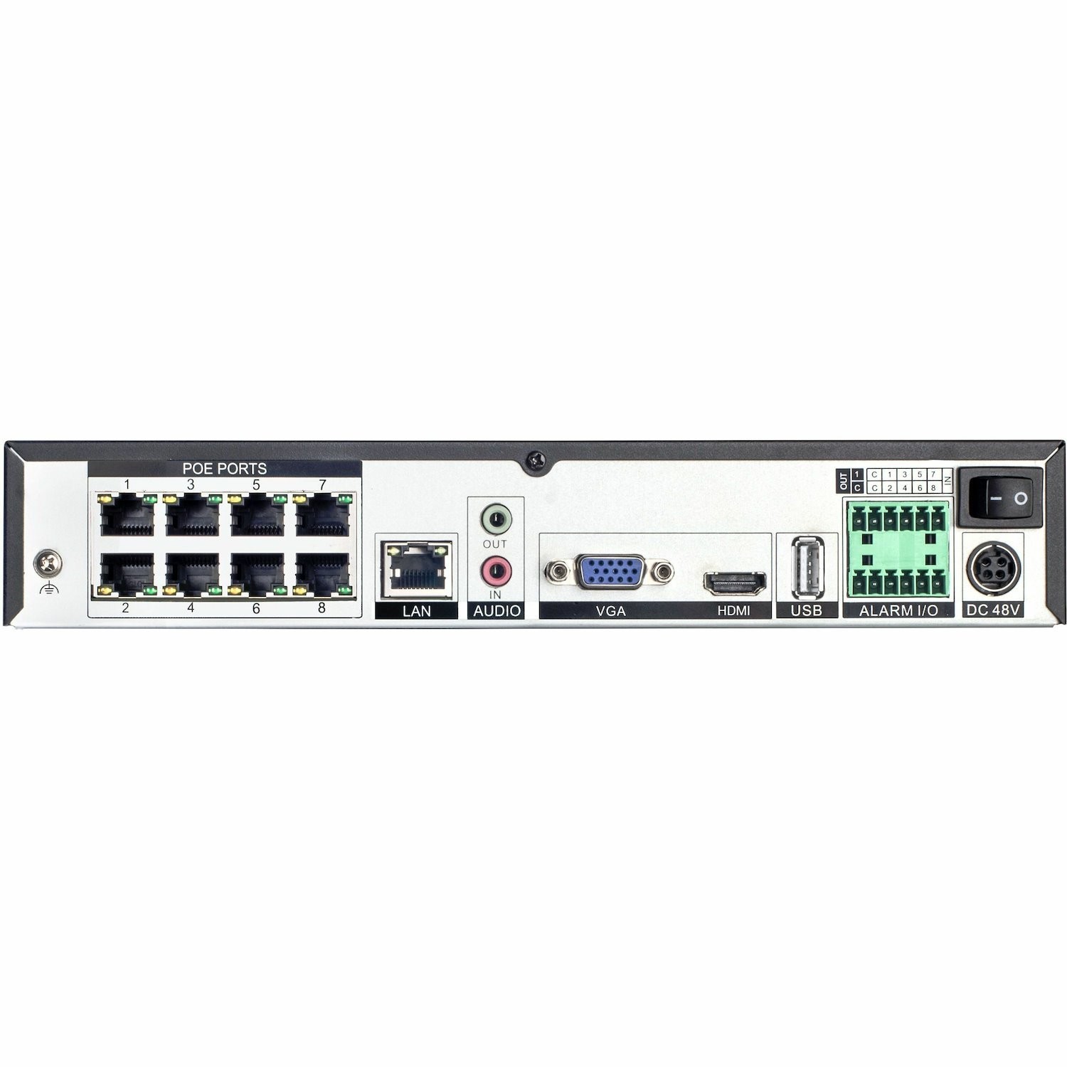 D-LINK 8-CHANNEL H.265 NETWORK VIDEO RECORDER WITH 8 POE PORTS