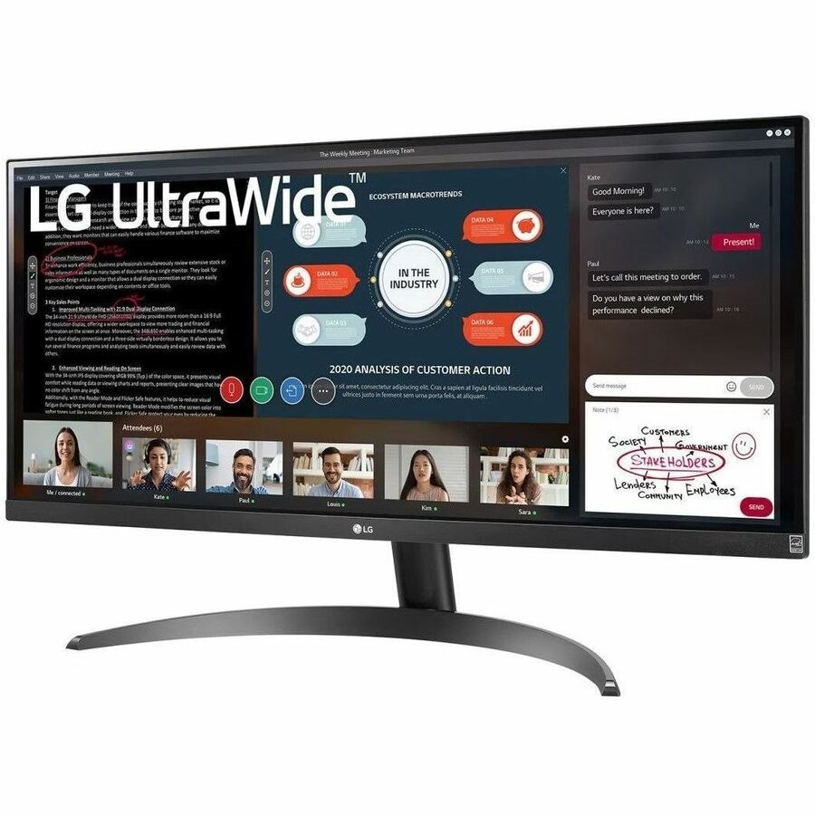 LG 29WP500-B computer monitor 73,7 cm (29") 2560 x 1080 Pixels UltraWide Full HD LED Zwart