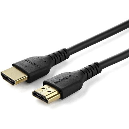 StarTech.com 3.3ft (1m) Slim HDMI 2.0 Cable, Flexible Premium HDMI Cord with Ethernet, 4K 60Hz HDR10, Aramid Fiber with TPE Jacket