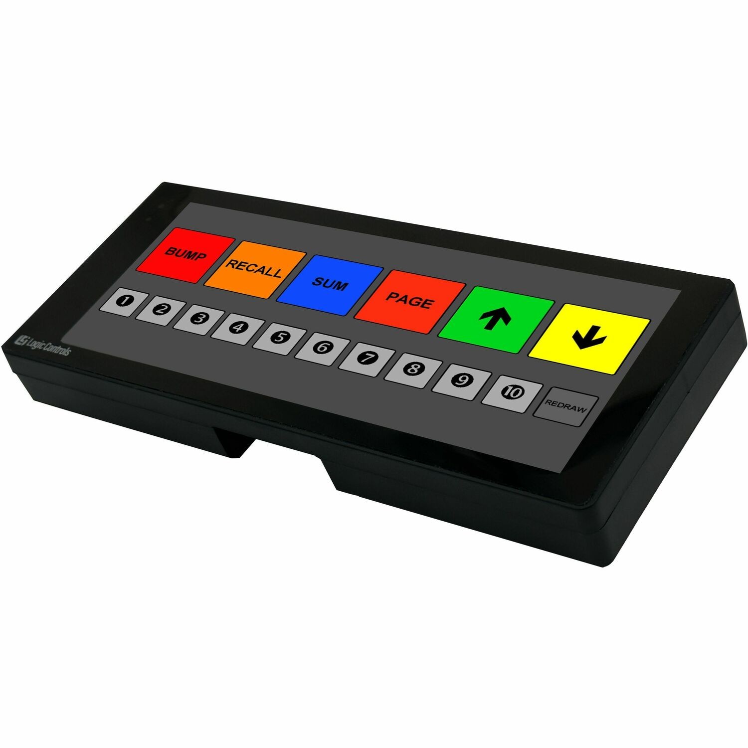 Logic Controls KB9000 Kitchen Display Bump Bar - Legend Sheet B