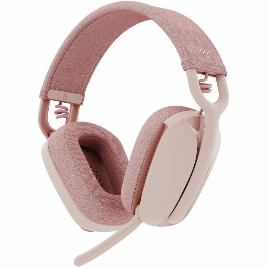 Logitech Zone Vibe 100 Wireless Over-the-head, On-ear, Over-the-ear Stereo Headset - Rose