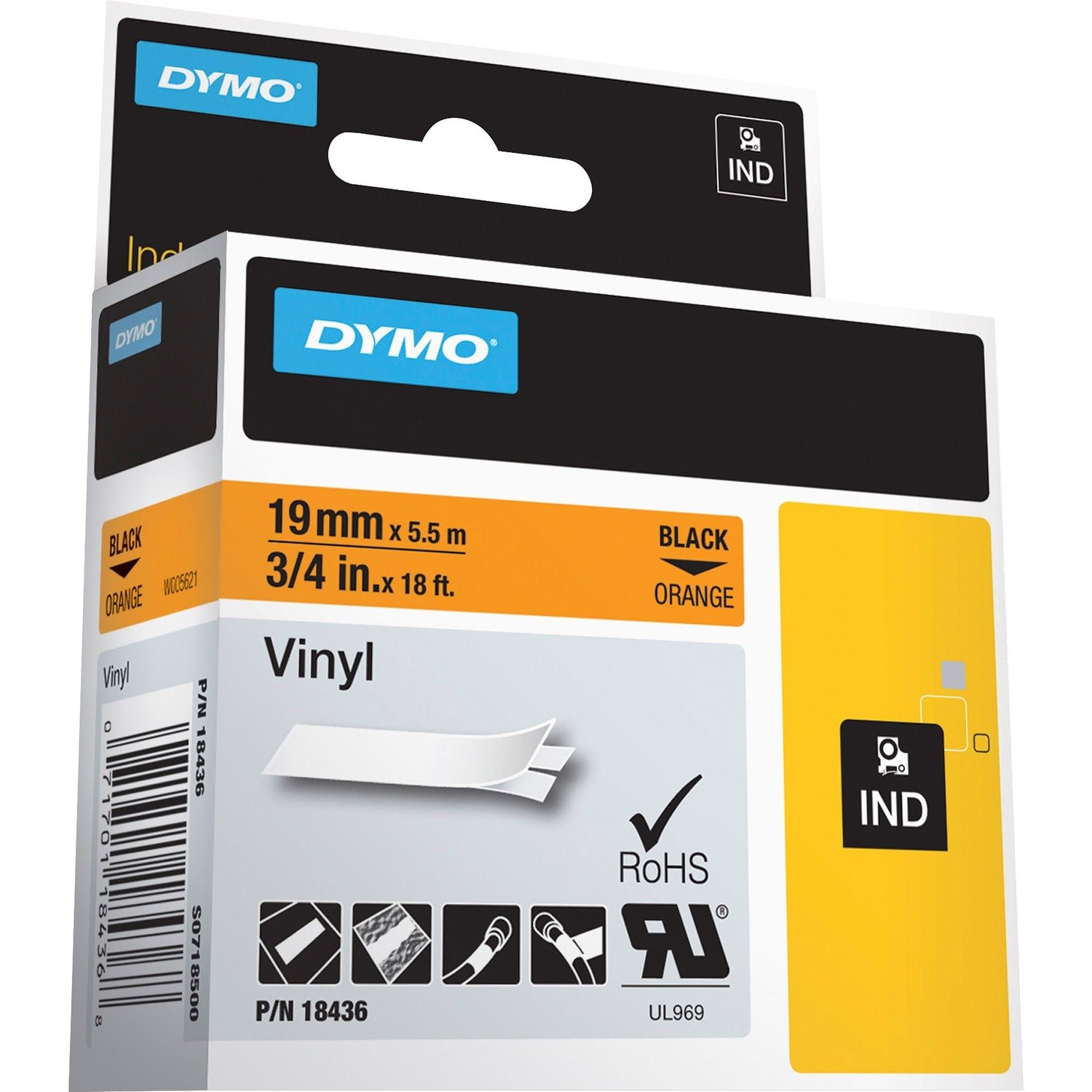 Dymo Colored Industrial Rhino Vinyl Labels