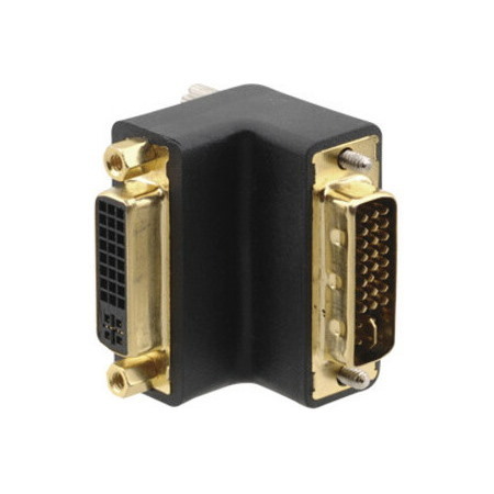 Kramer DVI-I (F) to DVI-I (M) Right-Angle Adapter