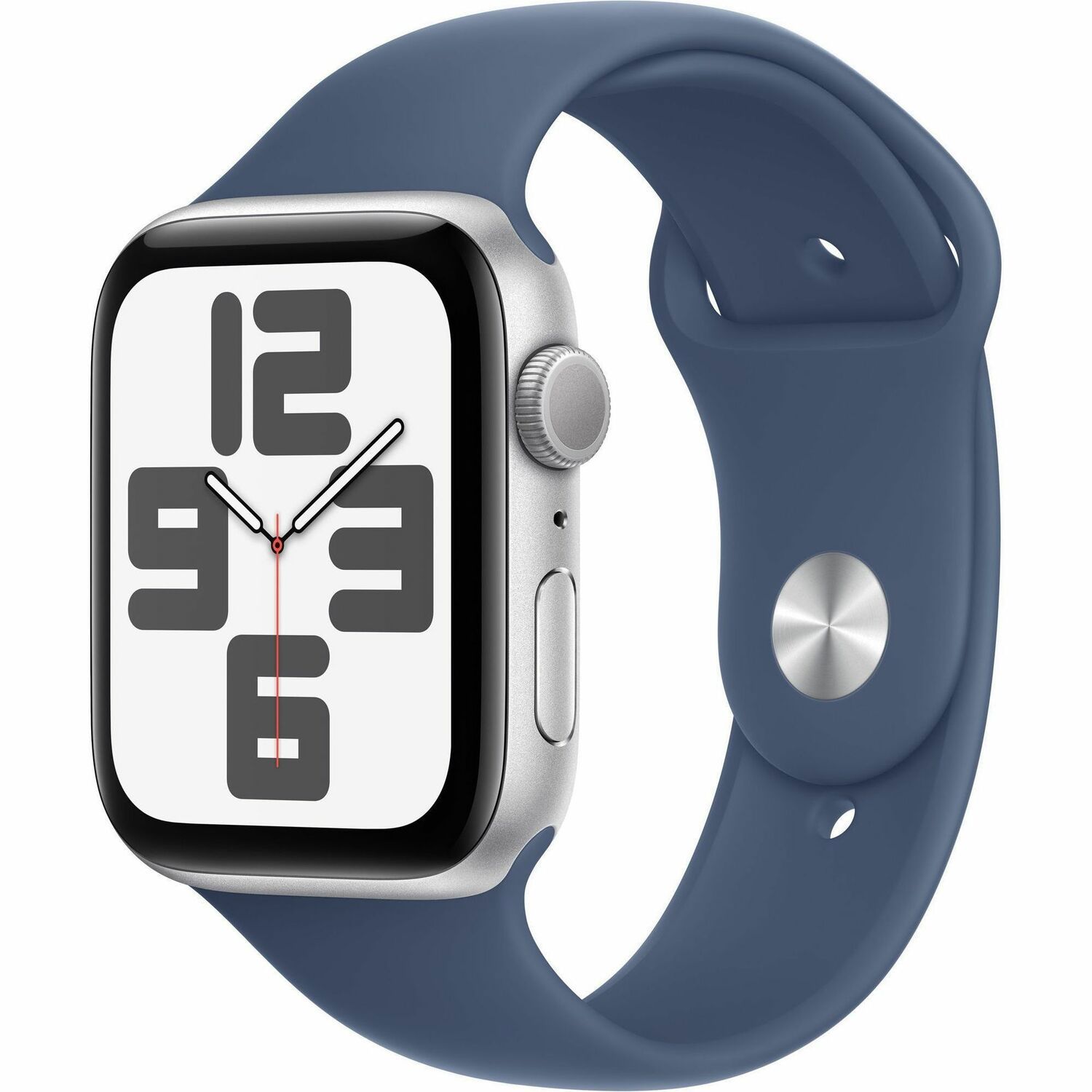 Apple Watch SE Smart Watch - 40 mm Case Height - 34 mm Case Width - Silver Case Color - Denim Band Color - Aluminium Case Material - Wireless LAN - LTE, UMTS