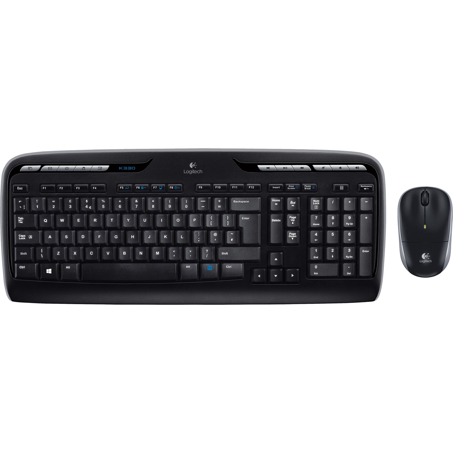 Logitech Wireless Combo MK330 Keyboard & Mouse - Danish, Finnish, Swedish, Norwegian