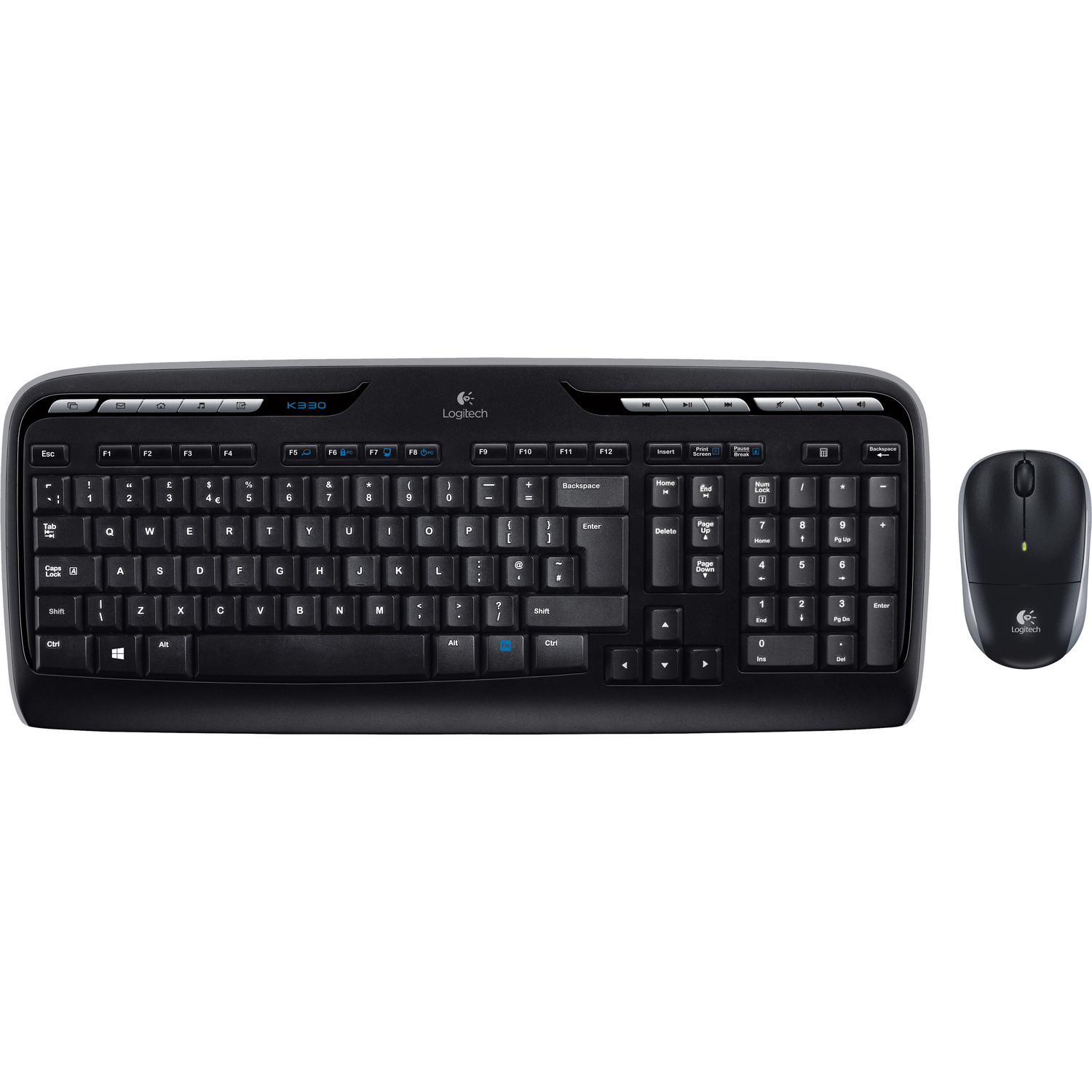 Logitech Wireless Combo MK330 Keyboard & Mouse - Danish, Finnish, Swedish, Norwegian