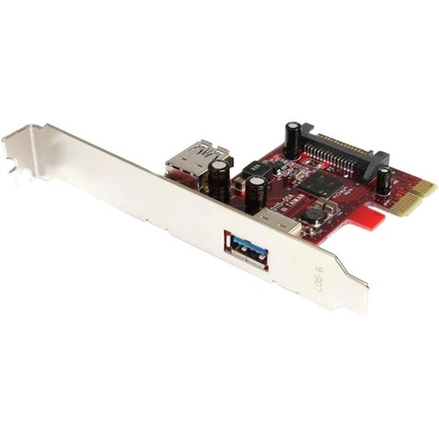 StarTech.com 2 port PCI Express SuperSpeed USB 3.0 Card with UASP Support - 5Gbps - 1 Internal 1 External