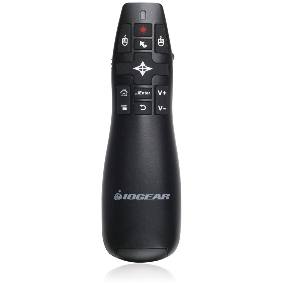 IOGEAR GME430R Presentation Pointer - Radio Frequency - USB 2.0 - Laser - Black - 1