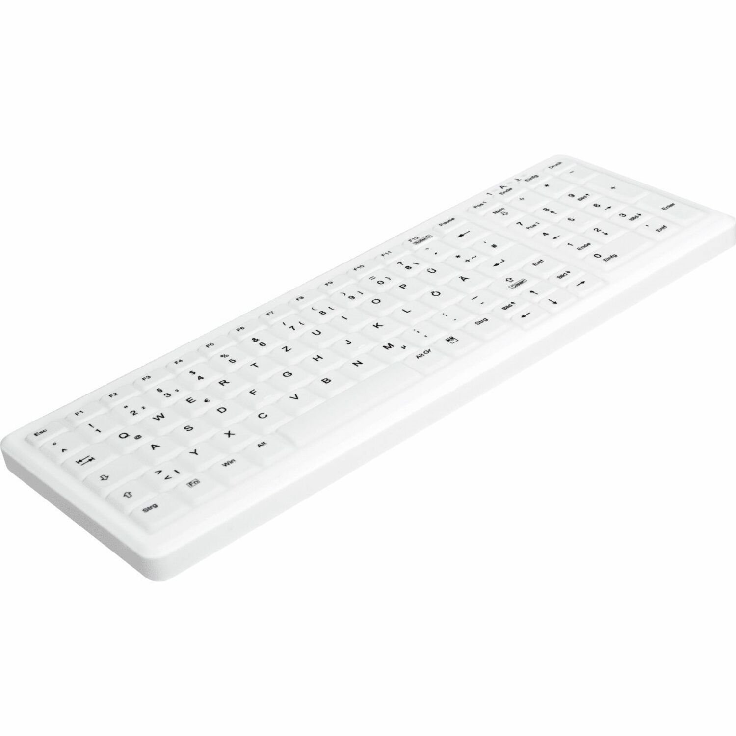 Active Key Keyboard - Wireless Connectivity - USB 1.1 Type A Interface - French - White