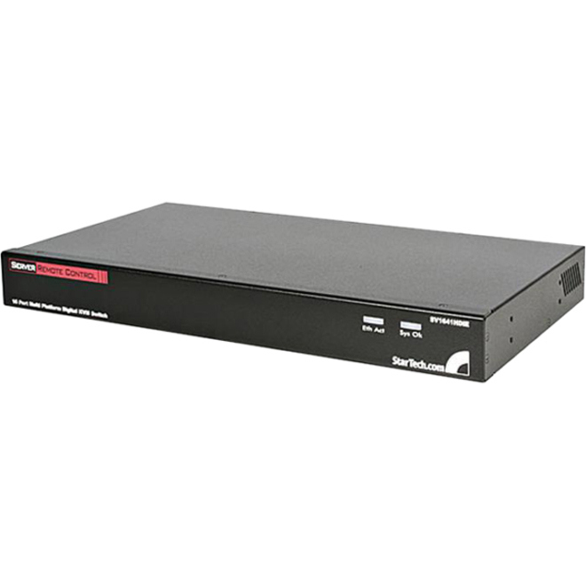 StarTech.com 16 Port Rackmount USB PS/2 Digital IP KVM Switch