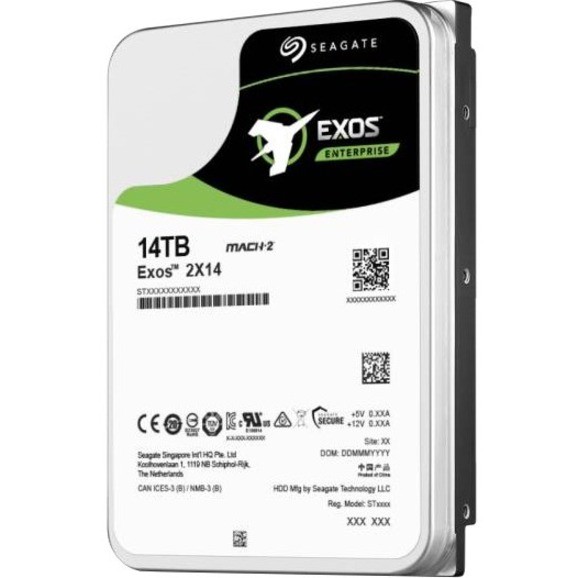 Seagate Exos 2X14 ST14000NM0001 14 TB Hard Drive - 3.5" Internal - SAS (12Gb/s SAS)