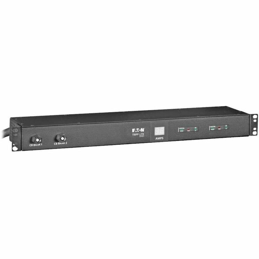 Eaton Tripp Lite Series 2.9kW Single-Phase Basic PDU with ISOBAR Surge Protection, 120V, 3840 Joules, 12 NEMA 5-15/20R Outlets, L5-30P Input, 15 ft. Cord, 1U Rack-Mount, TAA