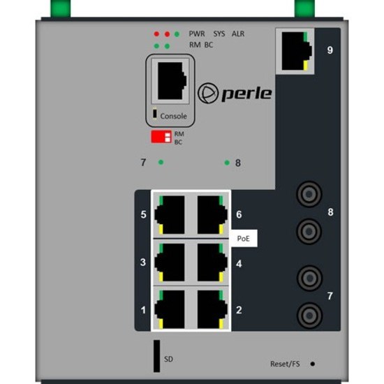 Perle IDS-509G2PP6-T2SD10 7 Ports Manageable Ethernet Switch