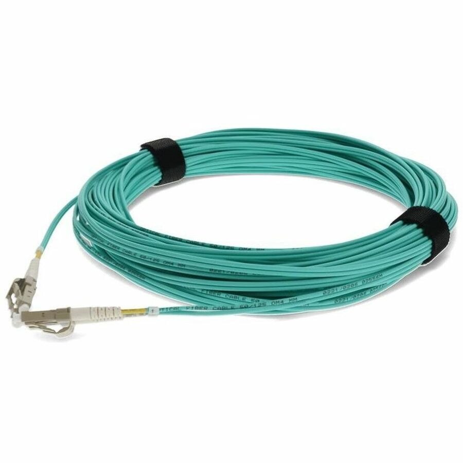 Proline 18m LC (Male) to LC (Male) Aqua OM4 Duplex OFNR (Riser-Rated) Fiber Patch Cable