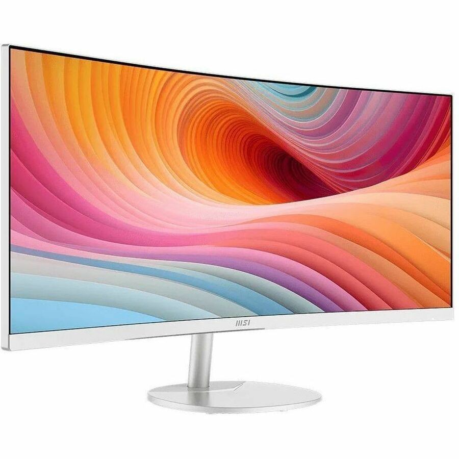 MSI Ultrawide PRO MP341CQW E12 34" Class UW-QHD Curved Screen LCD Monitor - 21:9 - White