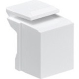 Leviton Blank QuickPort Insert, White (sold in packs of 10)