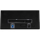 StarTech.com Dual-Bay USB 3.0 to SATA and IDE Hard Drive Docking Station, 2.5/3.5" SATA III and IDE (40 pin), SSD/HDD Dock, Top-Loading