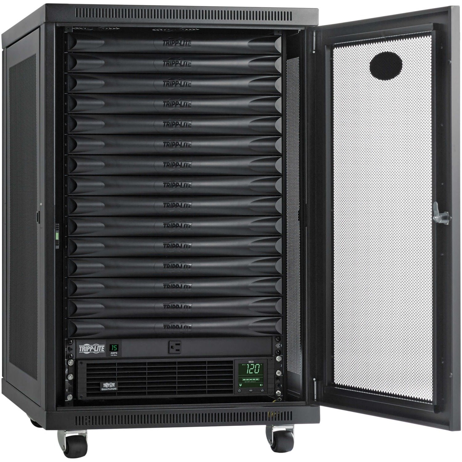 Eaton Tripp Lite Series EdgeReady&trade; Micro Data Center - 15U, 1.5 kVA UPS, Network Management and PDU, 120V Assembled/Tested Unit