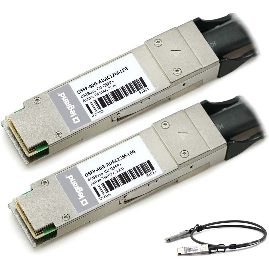 C2G MSA 40GBase-CU QSFP+ to QSFP+ Direct Attach Cable (Active Twinax, 12m) TAA