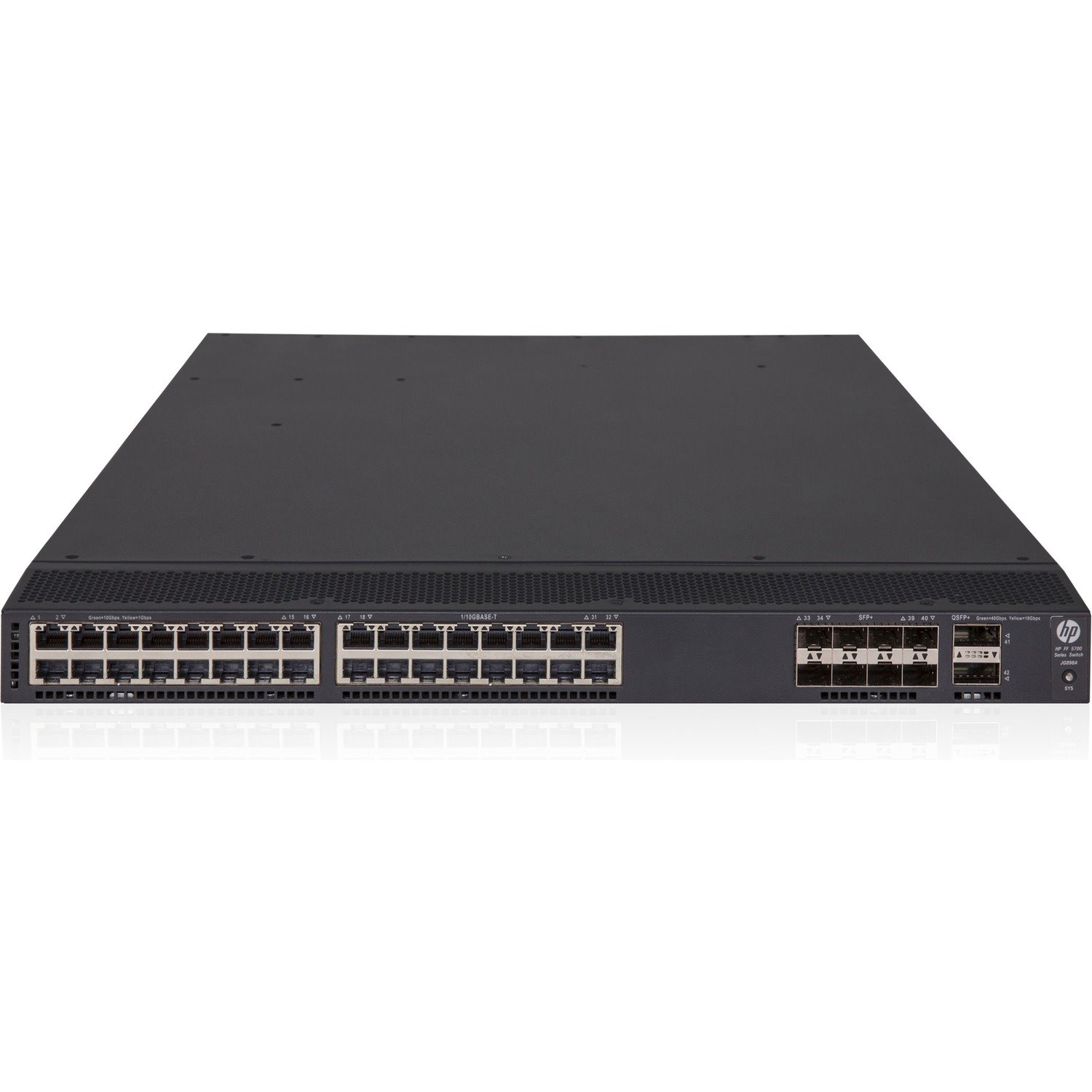 HPE FlexFabric 5700-32XGT-8XG-2QSFP+ Switch