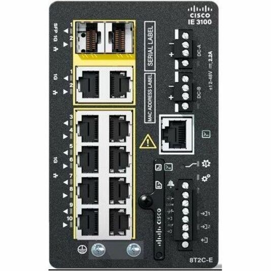 Cisco Catalyst IE3100 w/8 Ports GE Copper and 2 GE Combo uplinks, NE