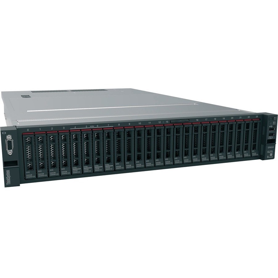 Lenovo ThinkSystem SR650 7X06A0KLNA 2U Rack Server - 1 Xeon Silver 4208 2.10 GHz - 16 GB RAM - 12Gb/s SAS, Serial ATA/600 Controller