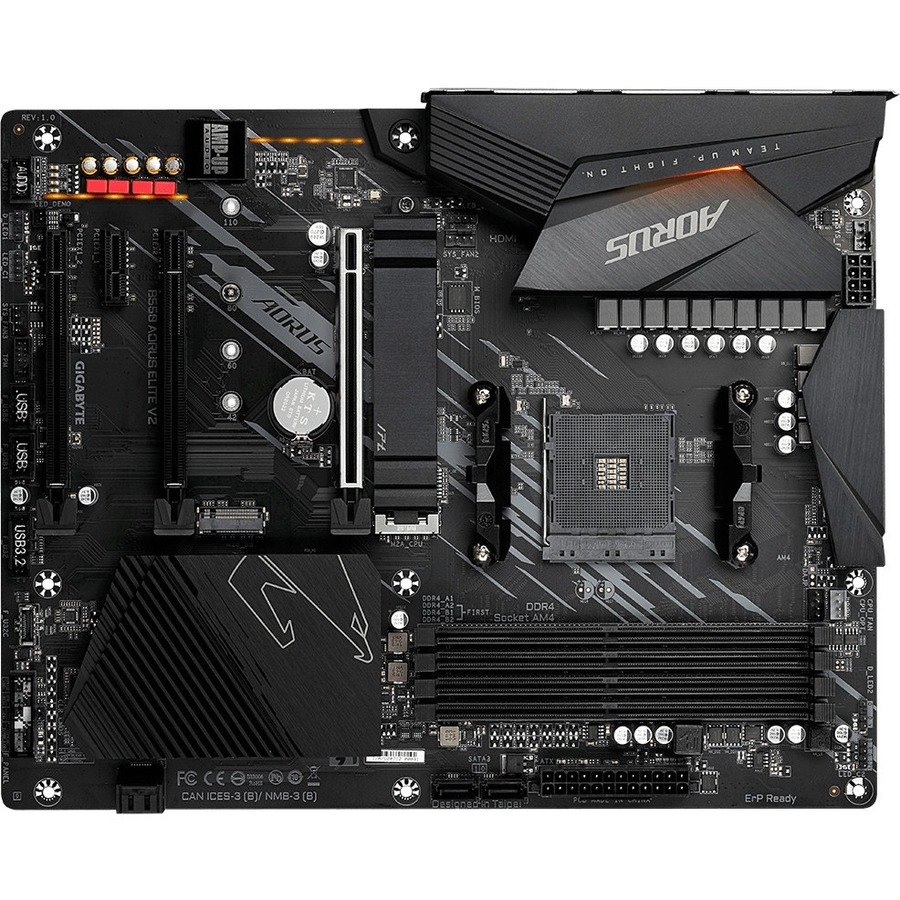 Aorus Ultra Durable B550 AORUS ELITE V2 Desktop Motherboard - AMD B550 Chipset - Socket AM4 - ATX