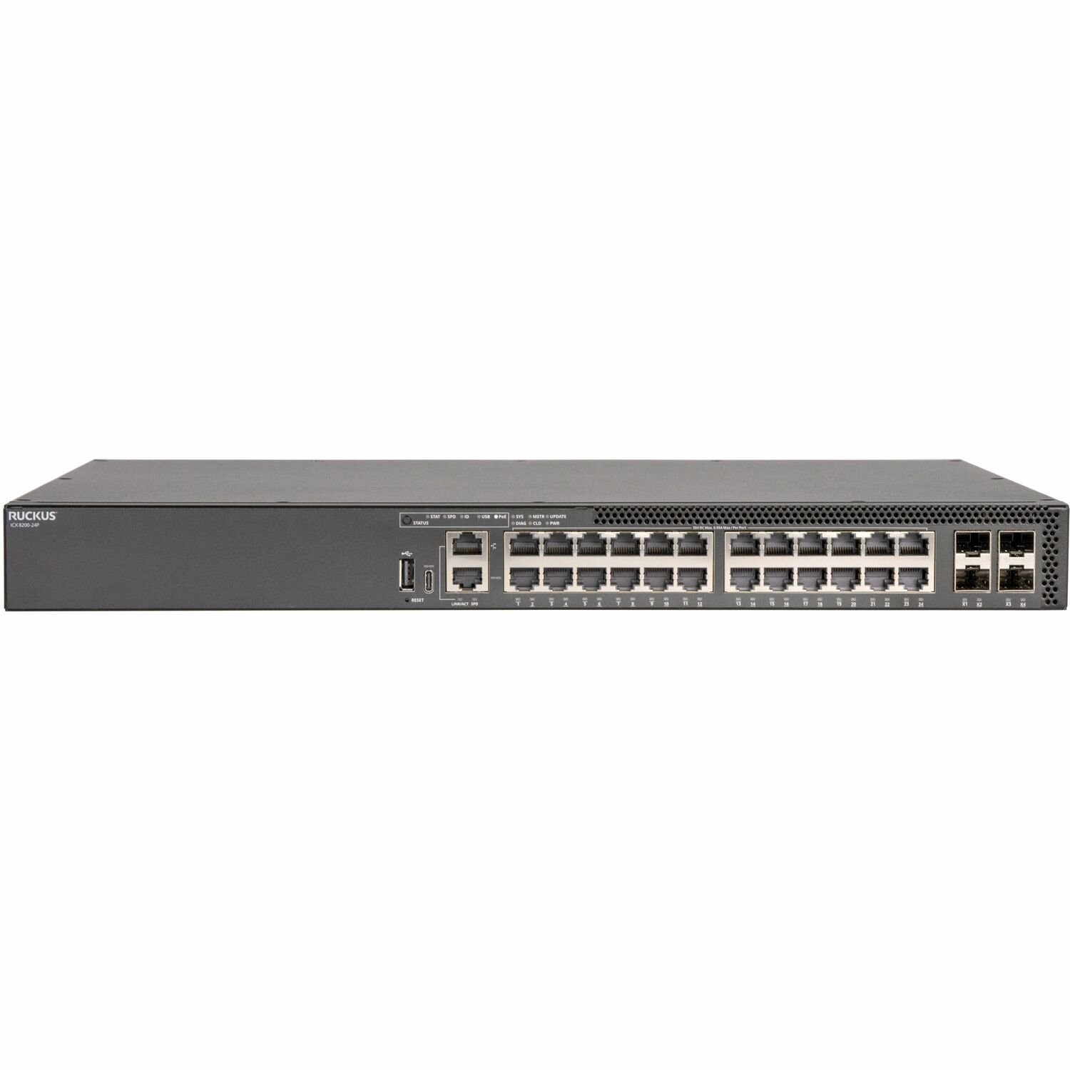 RUCKUS ICX 8200 ICX8200-24P 24 Ports Ethernet Switch - 25 Gigabit Ethernet - 1000Base-T, 25GBase-X, 1000Base-X, 10GBase-X