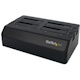 StarTech.com 4-Bay USB 3.0 to SATA Hard Drive Docking Station, 2.5/3.5" SATA III (6Gbps) SSD/HDD Dock, USB Hard Drive Bay, Top-Loading