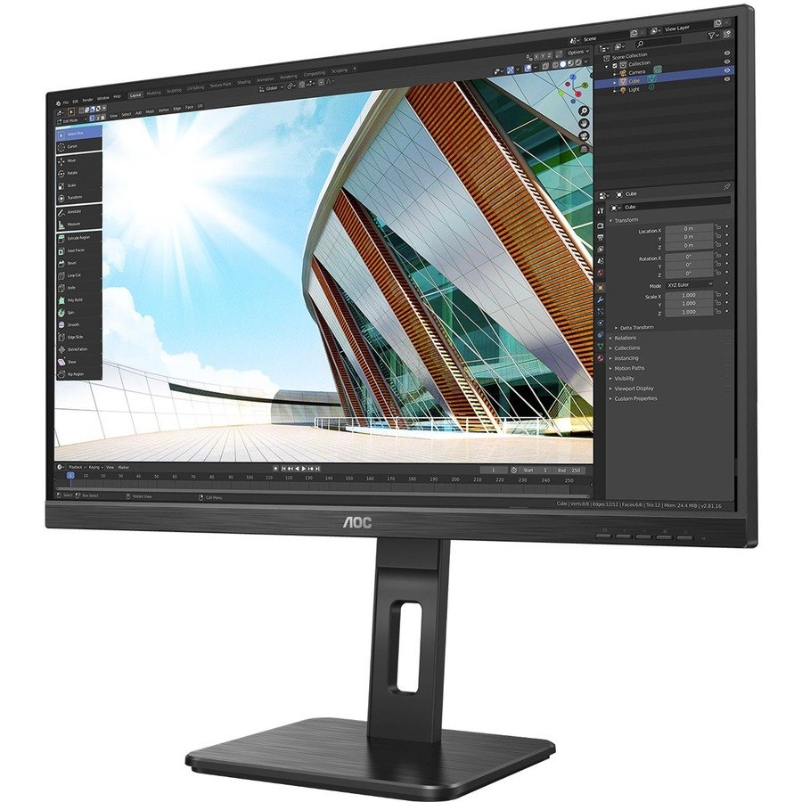 AOC U27P2 27" Class 4K UHD LCD Monitor - 16:9 - Black