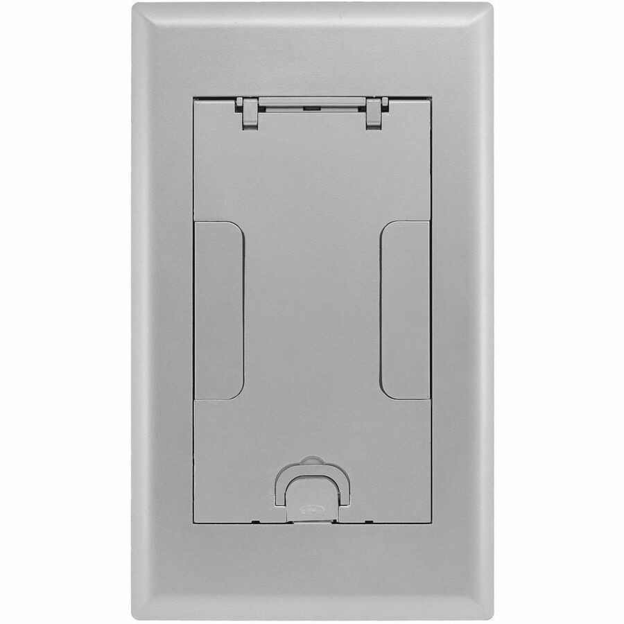 Hubbell Premise Wiring 2-Gang AFB Series, Cover Assembly, Aluminum Powder Paint Finish