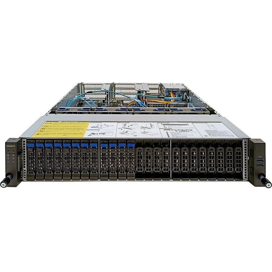 GIGABYTE R282-Z97 (rev. A00) Barebone systeem - 2U Monteerbaar in rek - Socket SP3 - 2 x Processorondersteuning