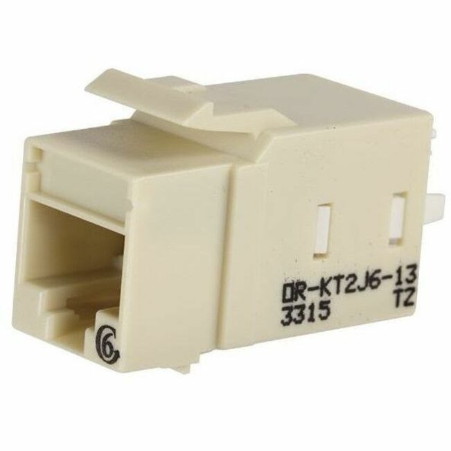 Ortronics Category 6 Keystone Jack, Lacing Cap Termination, Elec Ivory