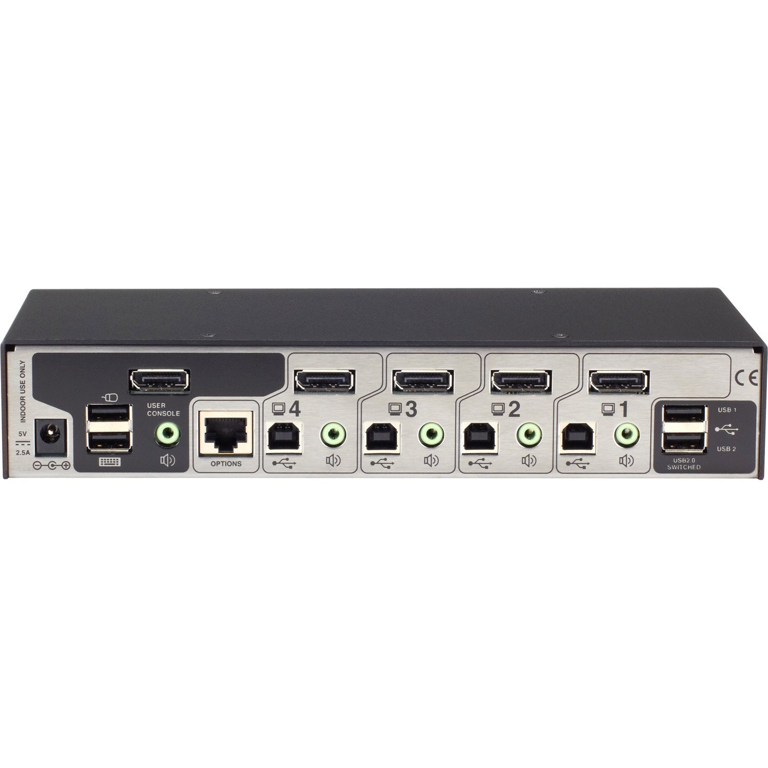 Black Box ServSwitch Wizard DP USB DisplayPort, 4-Port