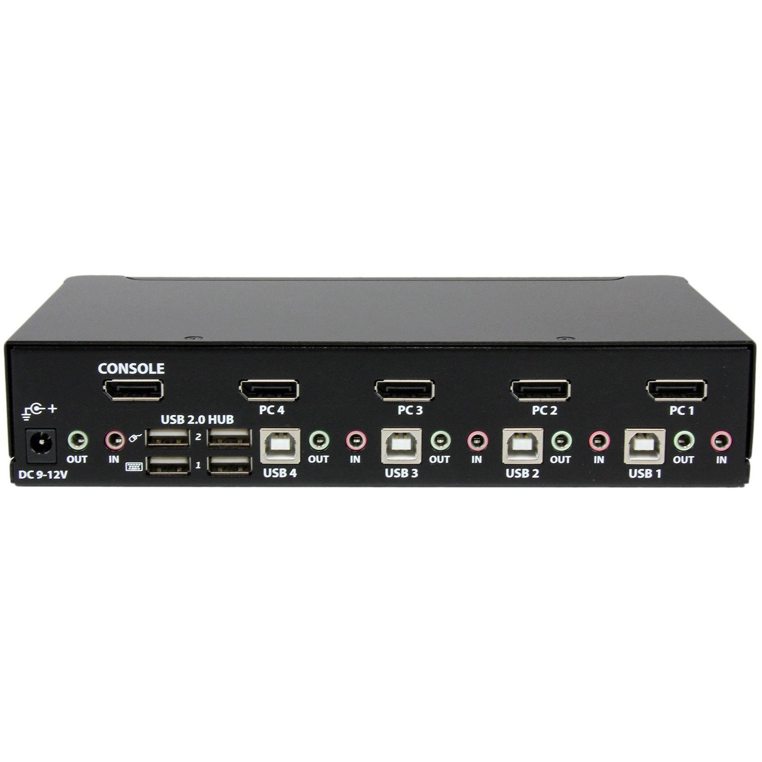 StarTech.com 4 Port DisplayPort KVM Switch w/ Audio - USB, Keyboard, Video, Mouse, Computer Switch Box for 2560x1600 DP Monitor (SV431DPUA)