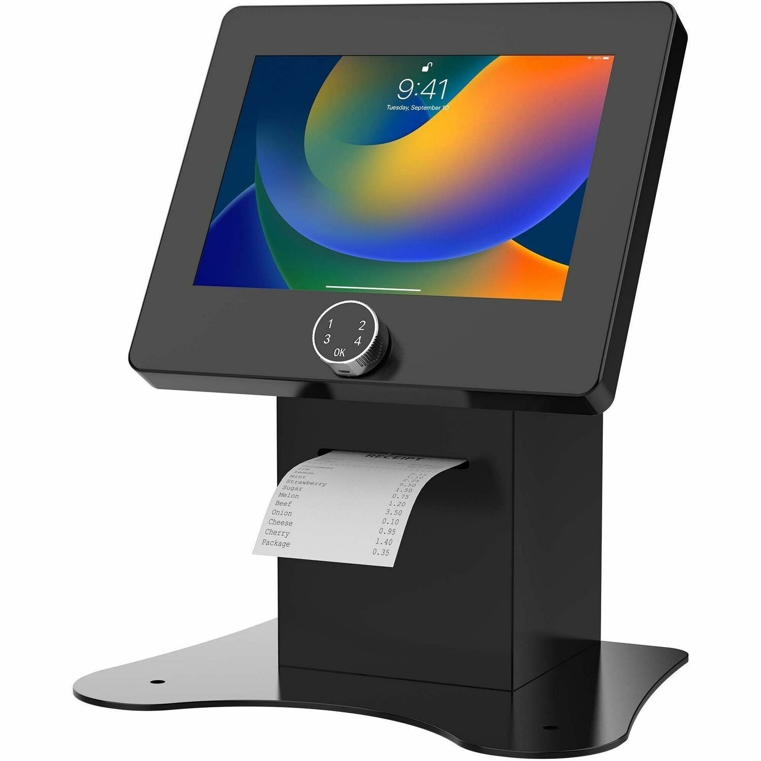 Cta Digital Digital Password Combination Security Desk Mount W/ Printer Shelf Compartment