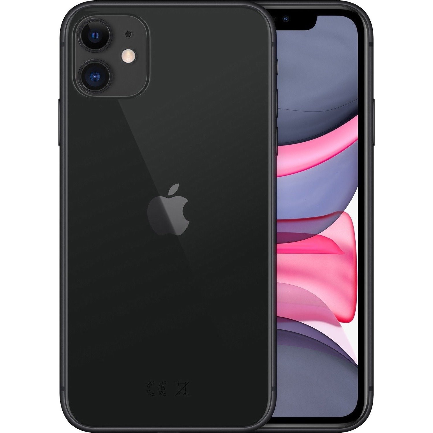 Apple iPhone 11 128 GB Smartphone - 6.1" LCD 1792 x 828 - Hexa-core (LightningDual-core (2 Core) 2.65 GHz + Thunder Quad-core (4 Core) 1.80 GHz - 4 GB RAM - iOS 14 - 4G - Black