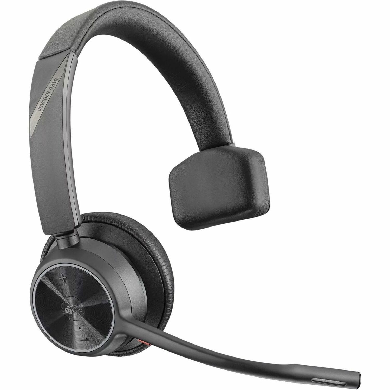 Poly Voyager 4300 UC 4310 C Bedraad/draadloos Over het hoofd Mono Headset - Zwart