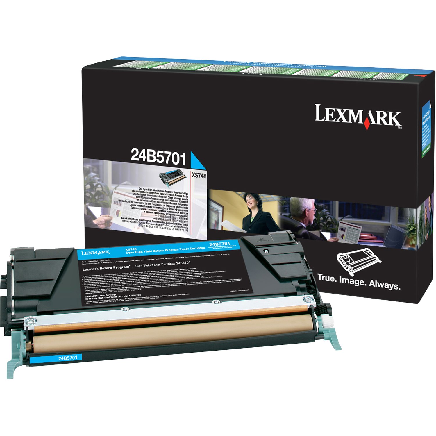 Lexmark Original High Yield Laser Toner Cartridge - Return Program - Cyan - 1 Pack