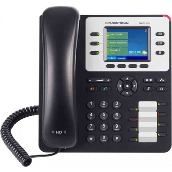 Grandstream GXP2130 IP Phone - Corded - Wall Mountable - Black