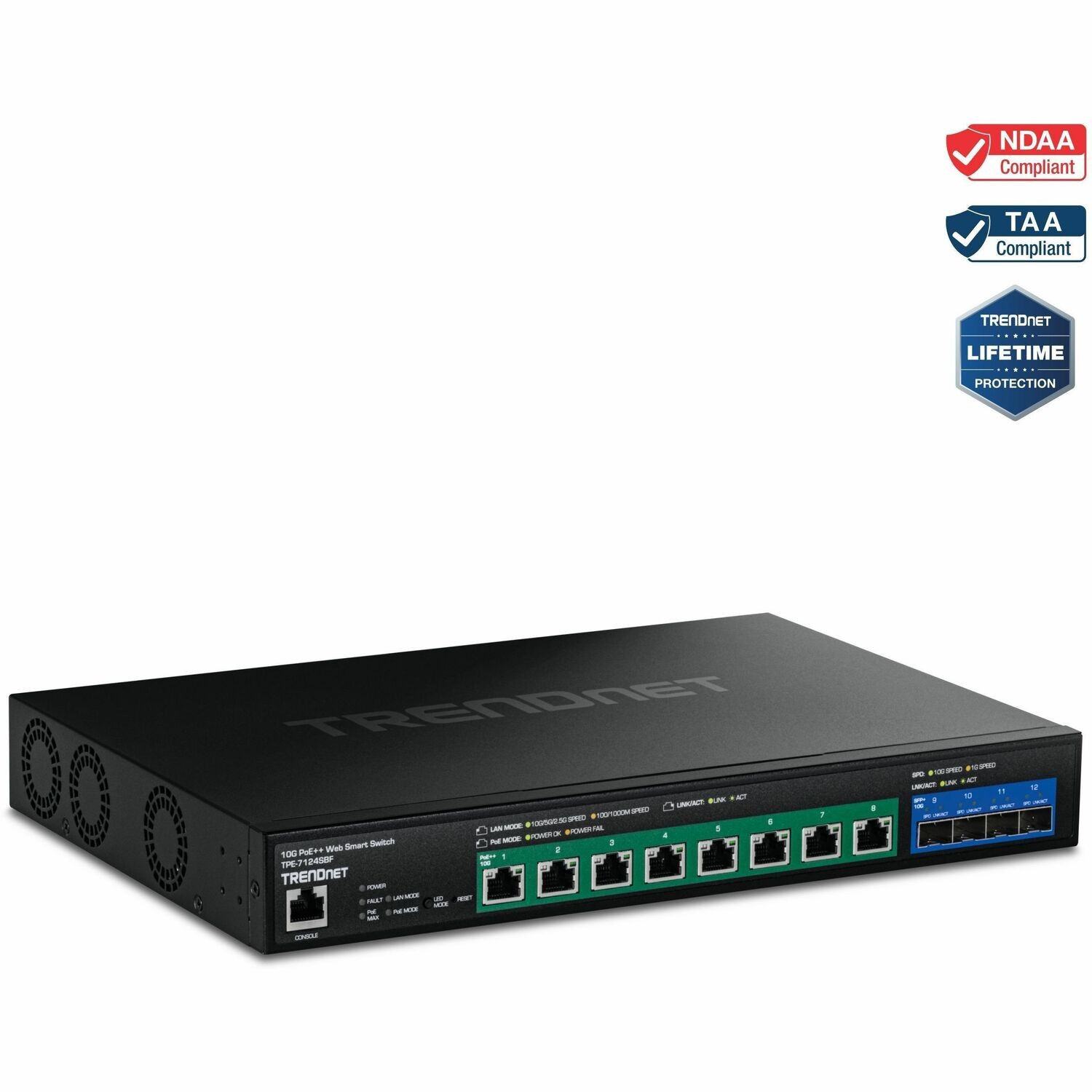 TRENDnet 12-Port 10G Poe++ Web Smart