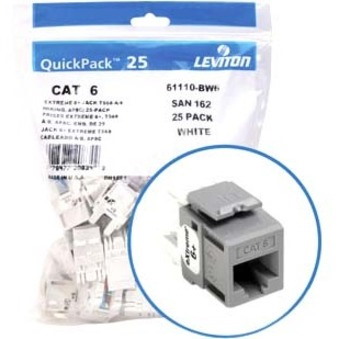 Leviton eXtreme 6+ Component-Rated Keystone Jack