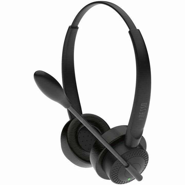 Adesso Headset with Push to talk, Volume +/-, Answer/End Call Controls