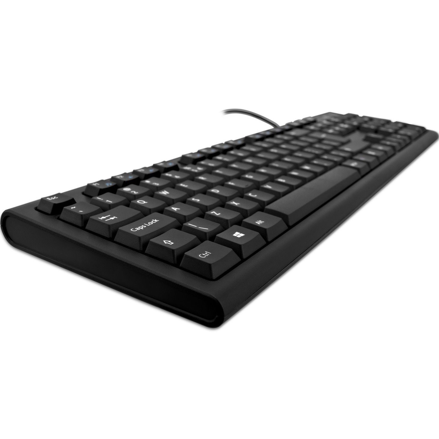 V7 KU200UK Keyboard - Cable Connectivity - USB Interface - English (UK) - Black