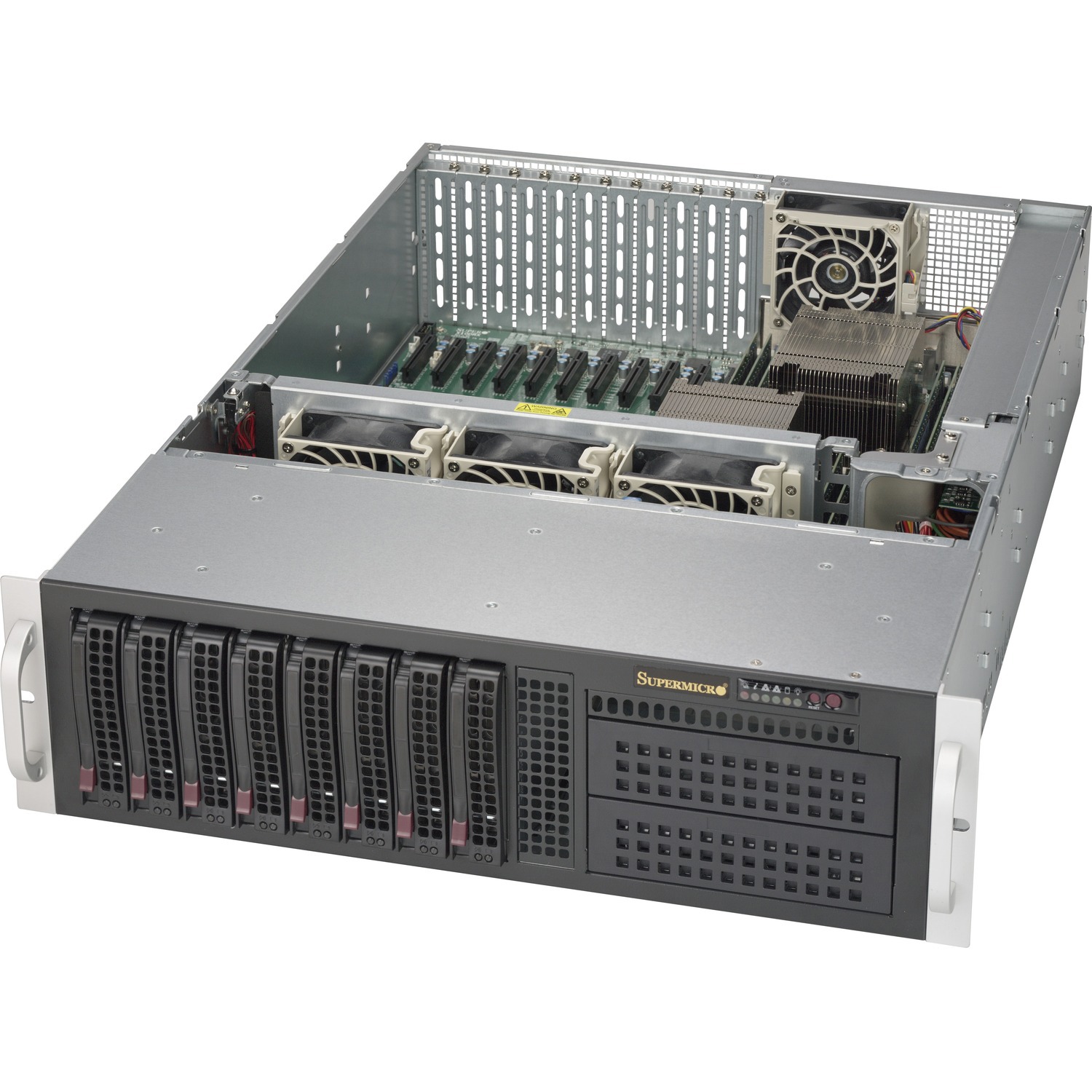 Supermicro SuperServer 6038R-TXR Server Barebone System - 3U Rack-mountable - Socket LGA 2011-v3 - 2 x Processor Support